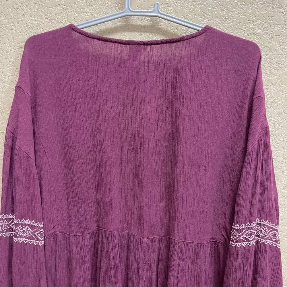 🛍3/$15🛍 JUSTICE Girls Peplum Tunic Top size 14/16 Mauve